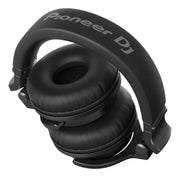 Pioneer DJ HDJ-CUE1BT headphones in matte red, foldable design, high-quality finish for DJs.