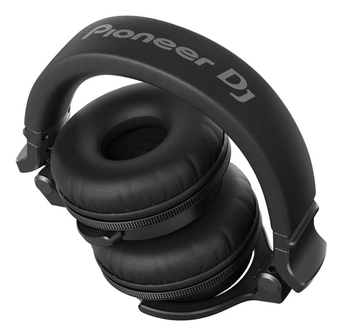 Pioneer DJ HDJ-CUE1BT headphones in matte red, foldable design, high-quality finish for DJs.
